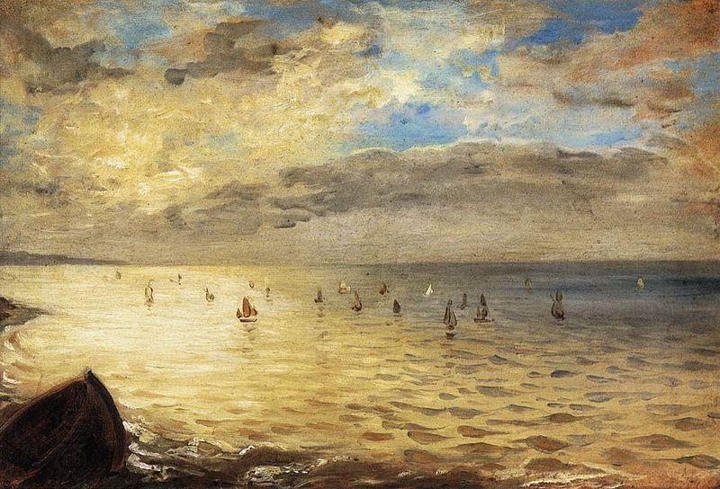 Eugene Delacroix The Sea from the Heights of Dieppe China oil painting art
